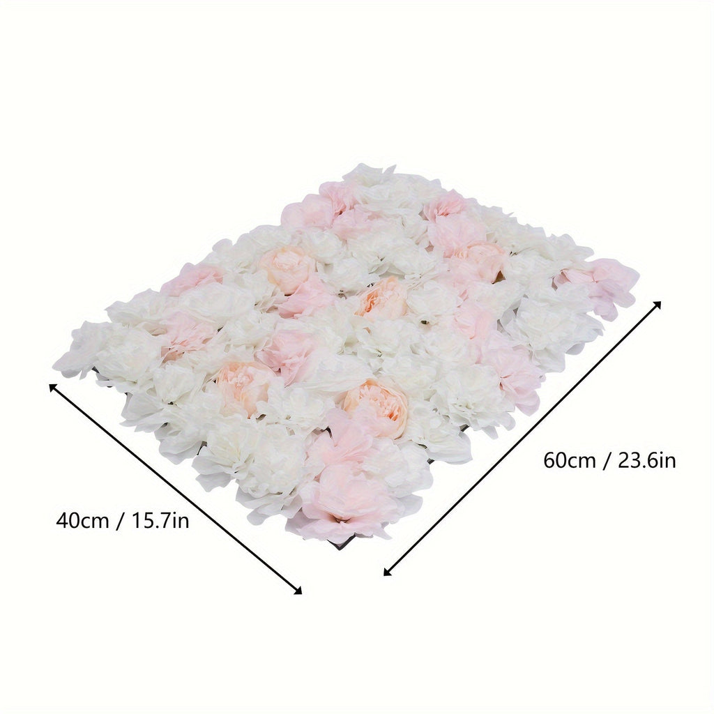 20pcs Romantic Artificial Flower Wall Wedding Home Background Floral Wall Decor