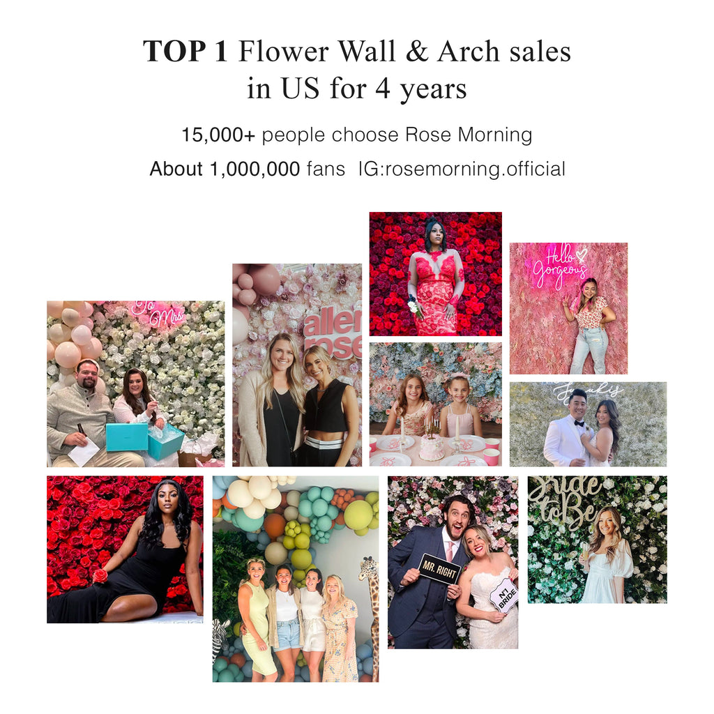 Sirenbelle:Luxury 5D Cream & Ivory Silk Floral Wall Roll-Up Backdrop for Timeless Elegant Weddings Free Shipping