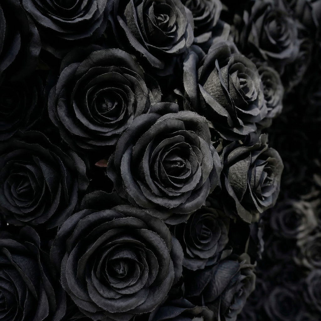 Avenya: Midnight Black Flower Heart Arch Decroation for Luxury Events & Parties | Ceremony & Event Decor