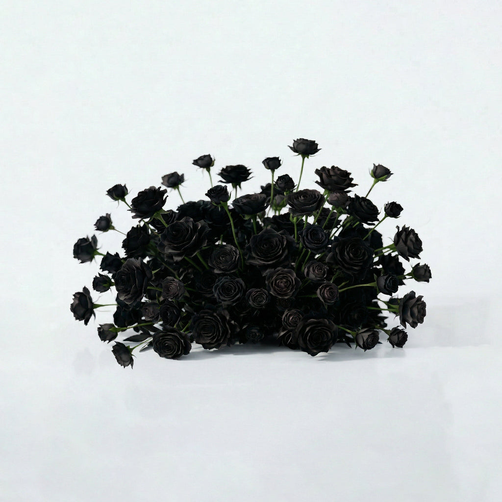 Avenya: Midnight Black Flower Heart Arch Decroation for Luxury Events & Parties | Ceremony & Event Decor