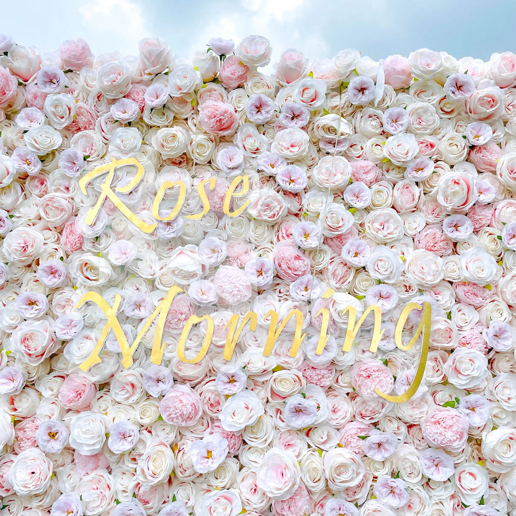 Baby：4D Fabric Artificial rolling up curtain flower wall Free Shipping