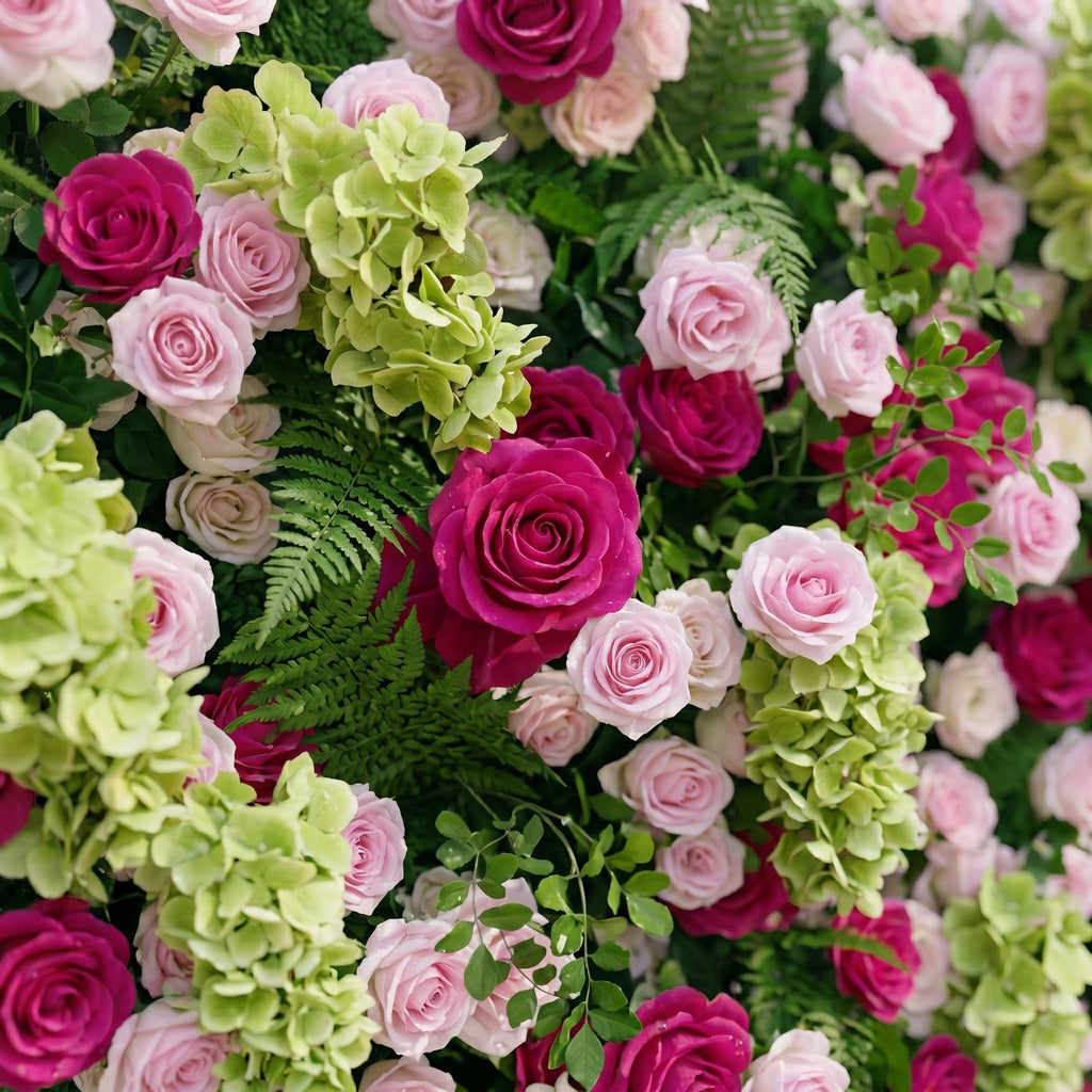 Cloravia: Premium 5D Dusty Rose & Lavender Silk Floral Wall Roll-Up Backdrop for Romantic Vintage Events Free Shipping