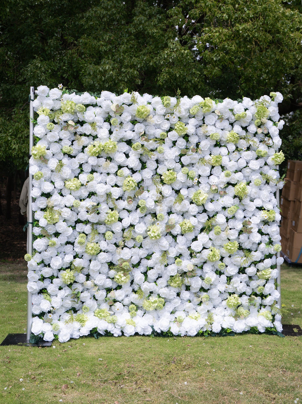 Novellea 4D Fabric Artificial rolling up curtain flower wall Free Shipping