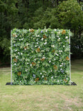 Velloria 4D Fabric Artificial rolling up curtain flower wall Free Shipping