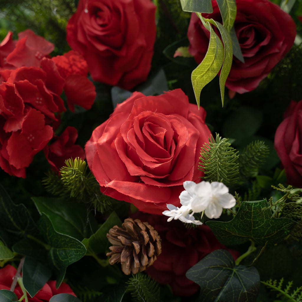 MC Arch ：Christmas Party Background Floral Arch Decoration