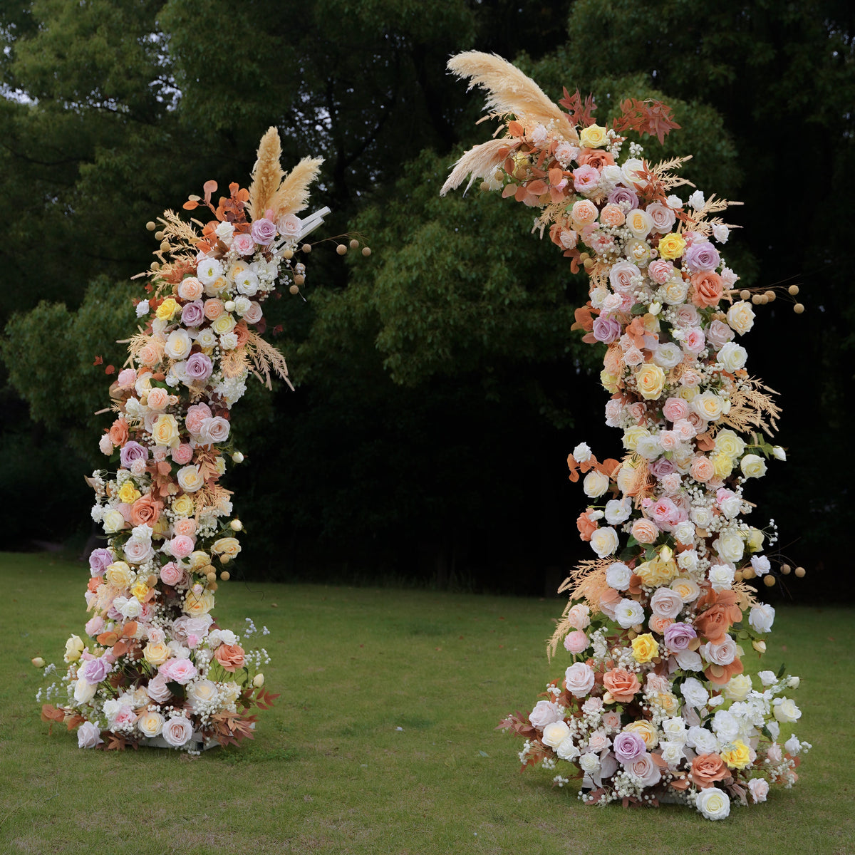Fanny:2023 New Wedding Party Background Floral Arch Decoration Including Frame Rose Morning