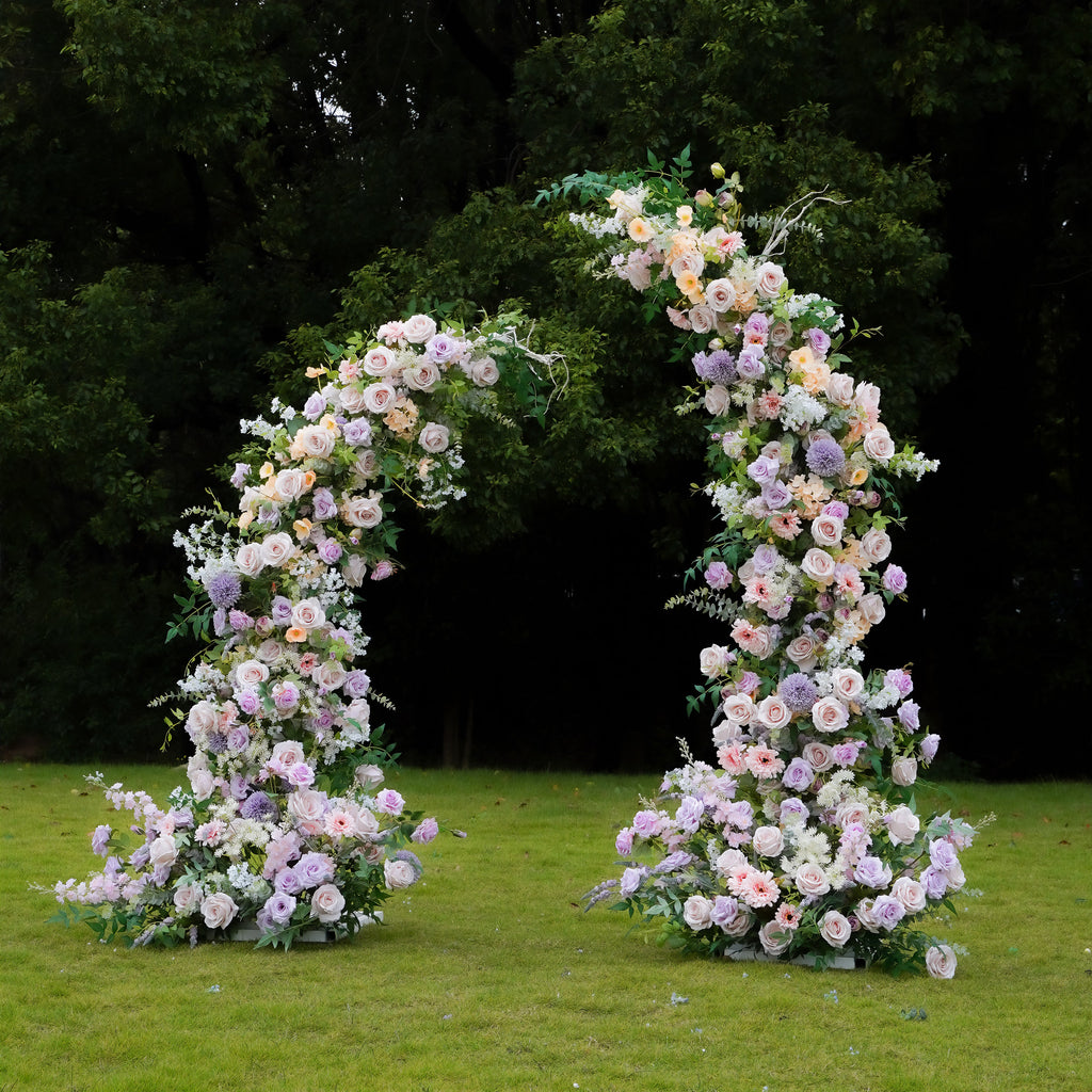 Tee:2023 New Wedding Background Floral Arch Including Frame -R967 Rose Morning