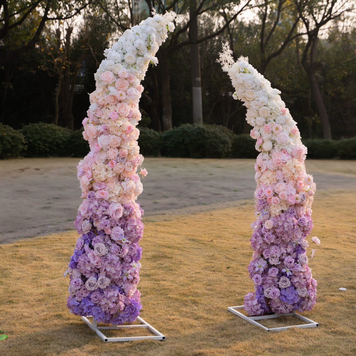 Lavender Hush Floral Arch including Frame for Wedding & Event Event Backdrop Decor(Ready to Ship in USA Only) | Ceremony & Event Decor