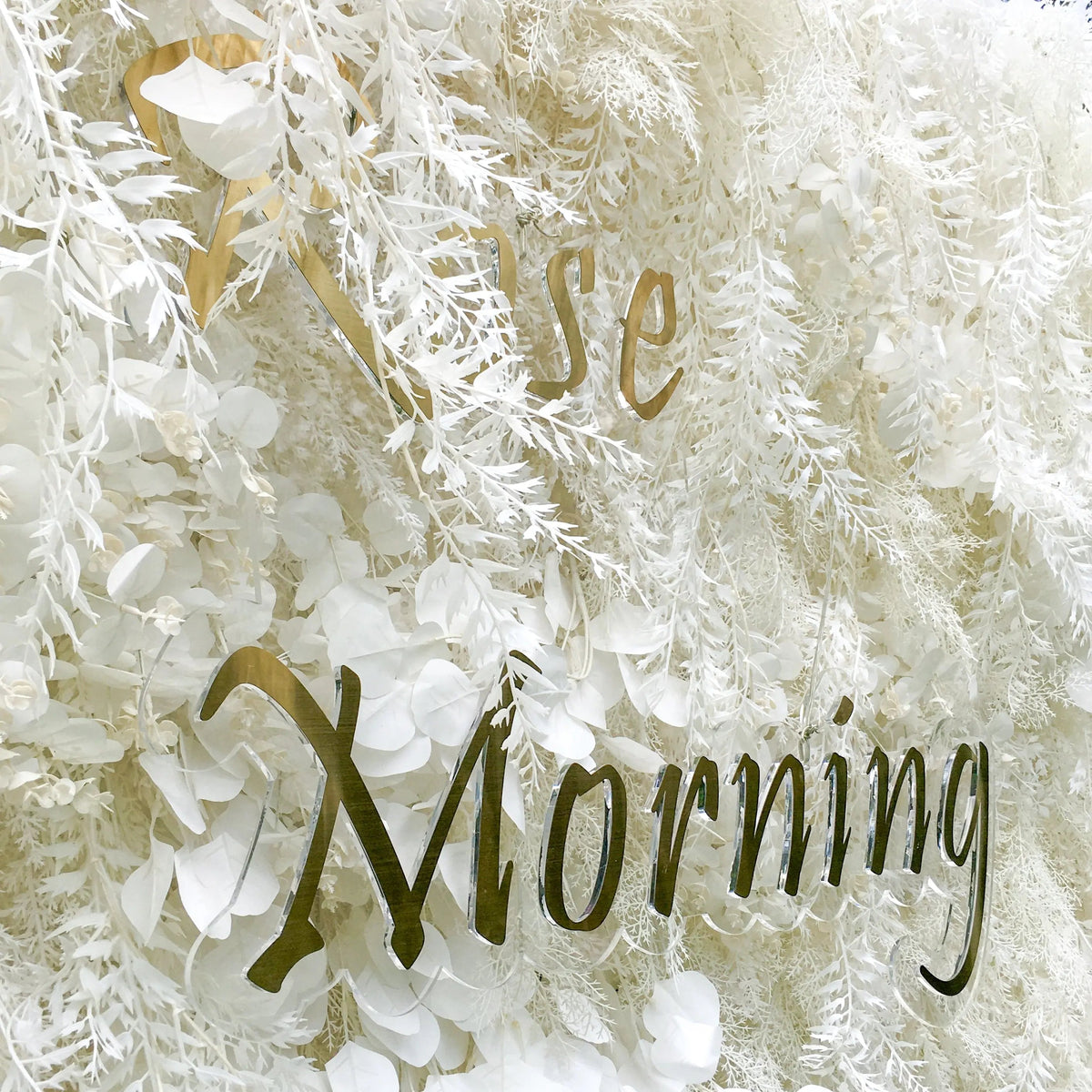 Dream：5D White Fabric Artificial rolling up curtain flower wall Free Shipping