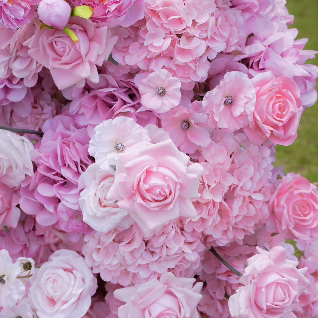 Hazel:2023 New Wedding Party Background Floral Arch Decoration Including Frame -R030 Rose Morning