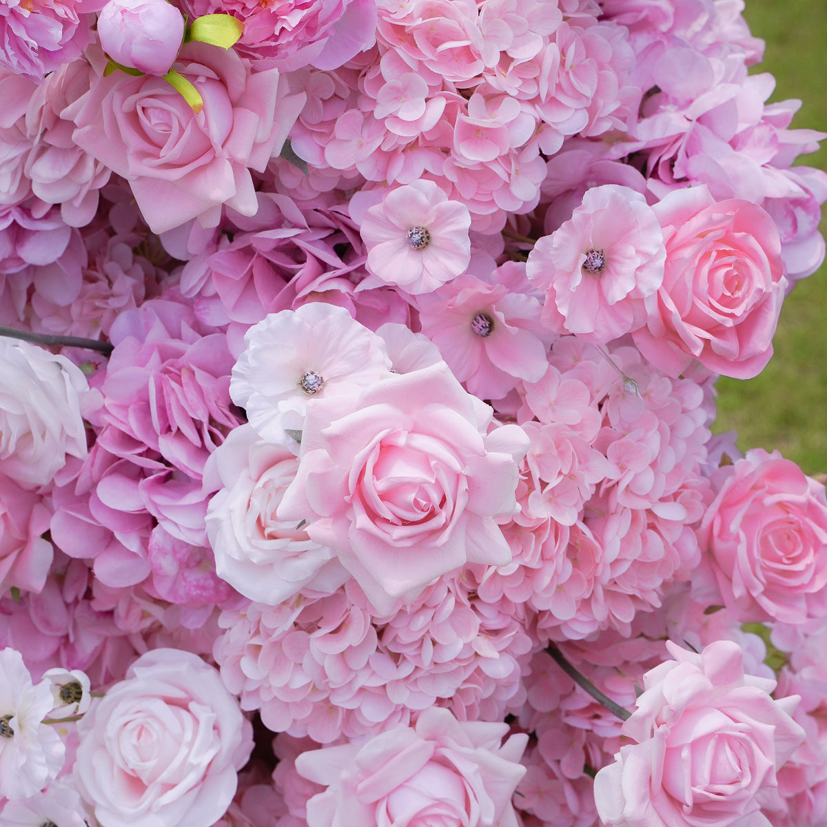 Hazel:2023 New Wedding Party Background Floral Arch Decoration Including Frame -R030 Rose Morning