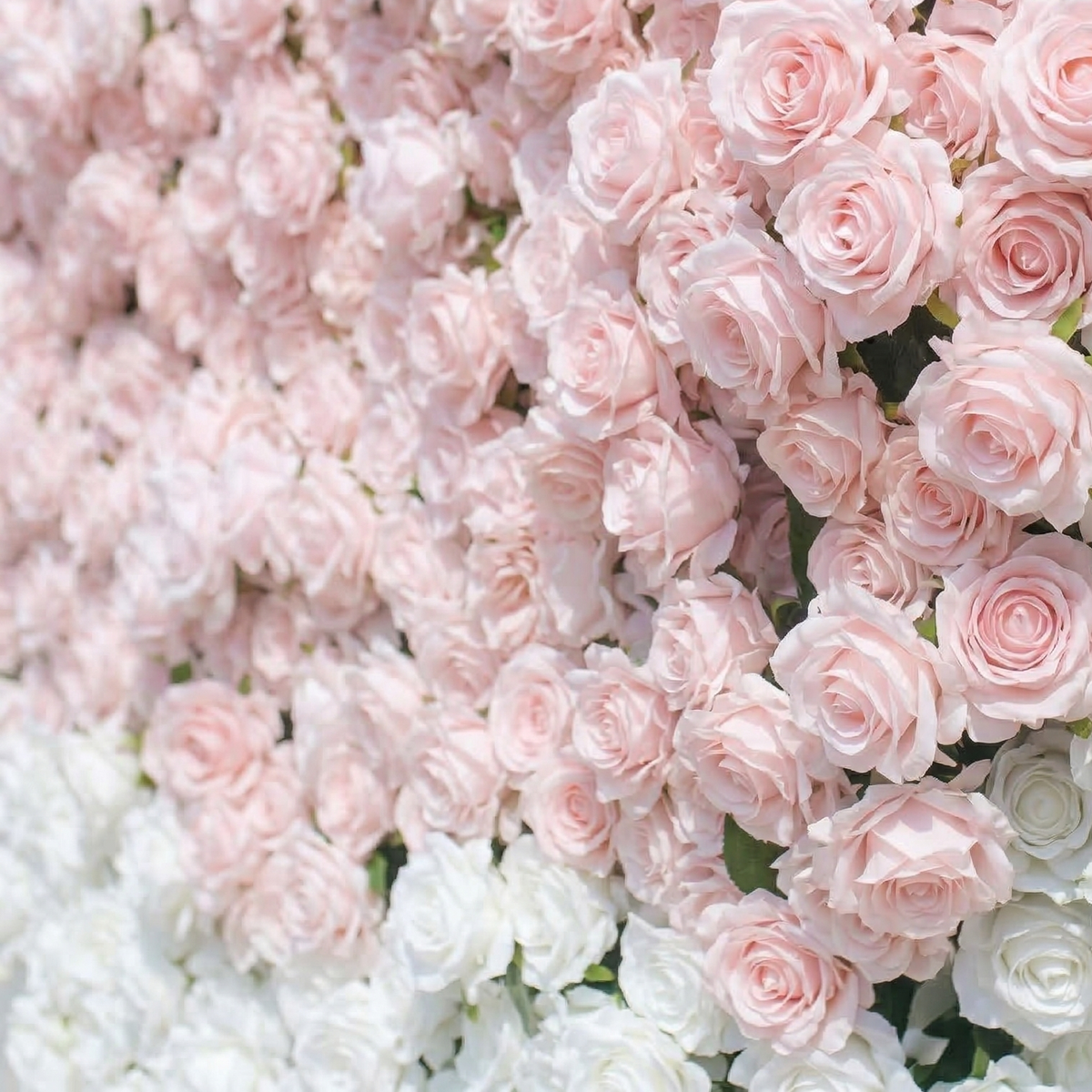 Ismira：3D Dreamy Pink & Ivory Heart-Shaped Aritificial Floral Backdrop for Sweet Proposals & Weddings Free Shipping