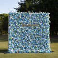 Molly：5D Fabric Artificial rolling up curtain flower wall (Ready to ship) Free Shipping