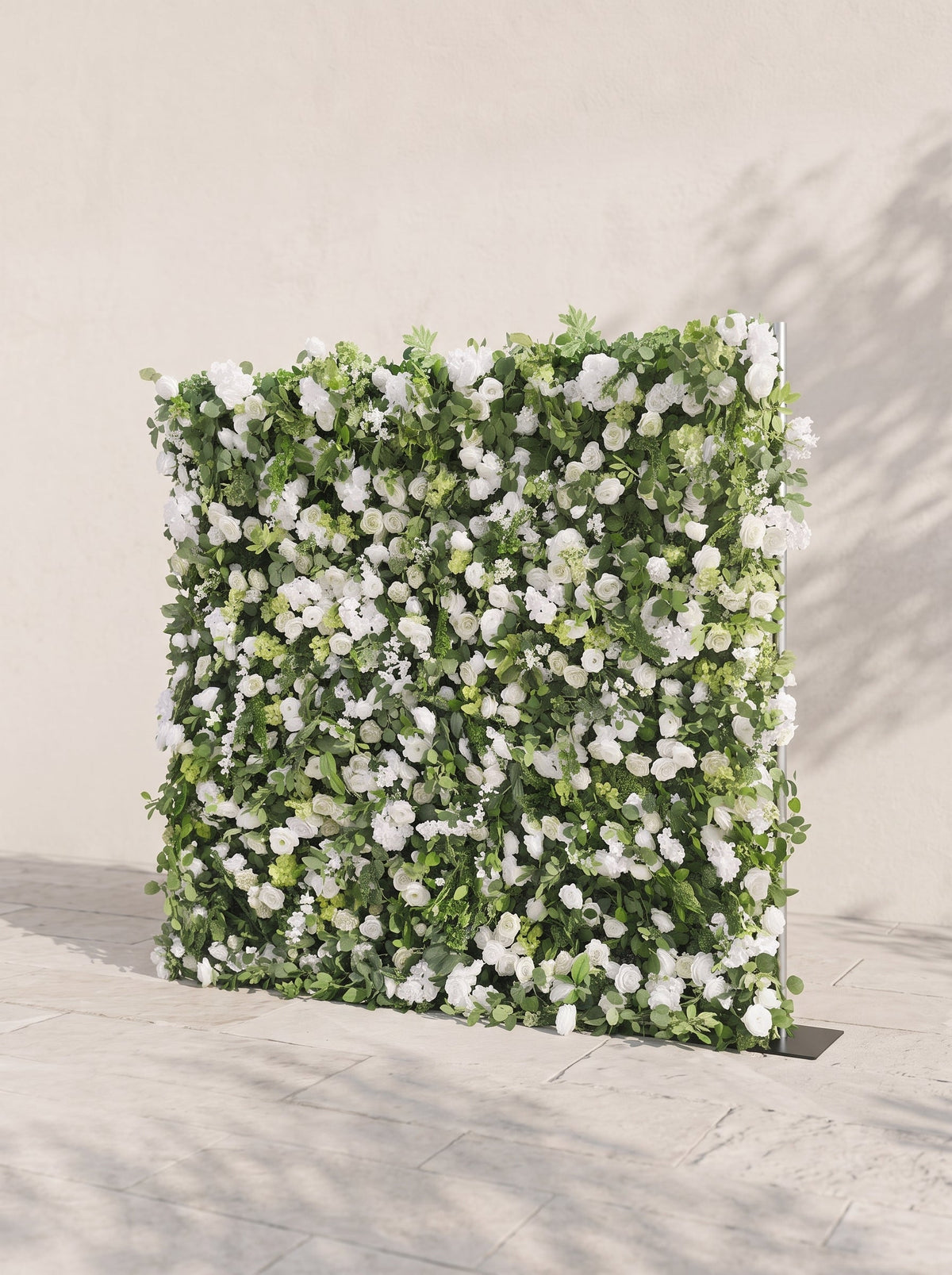 Mormere 5D Fabric Artificial rolling up curtain flower wall — right view