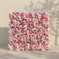Nylenna:Luxury 5D Ombre Hot Pink & Blush Silk Floral Wall Roll-Up Backdrop for Vibrant Romantic Weddings Free Shipping