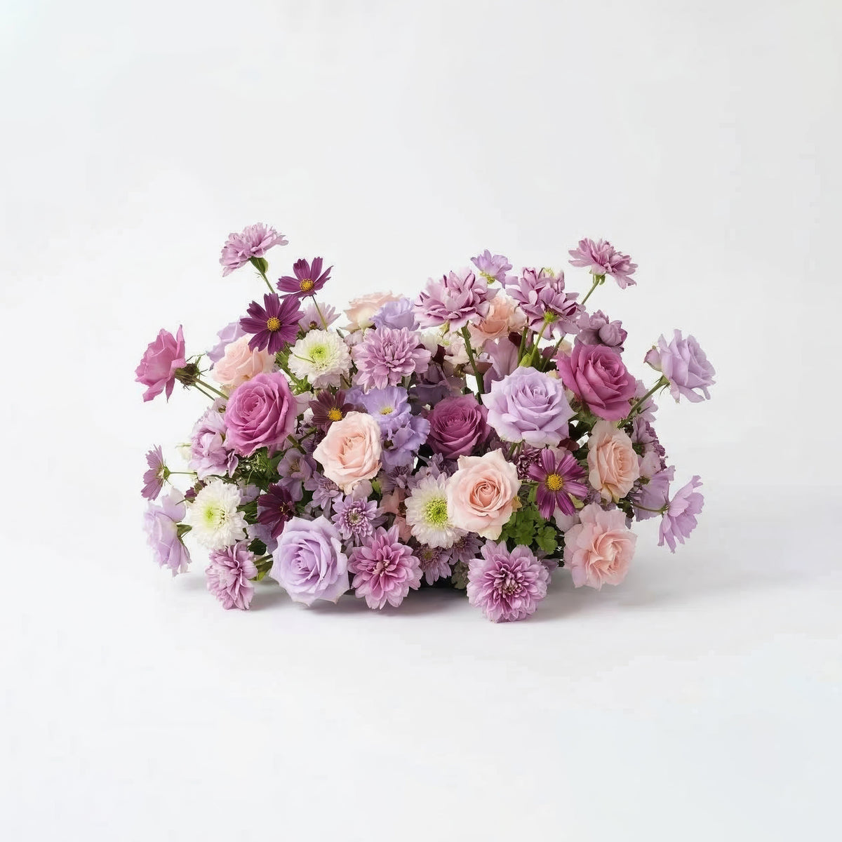 Nyvra: Dreamy Lavender & Purple Butterfly-Shaped Artificial Floral Wall for Garden Wedding & Event Free Shipping