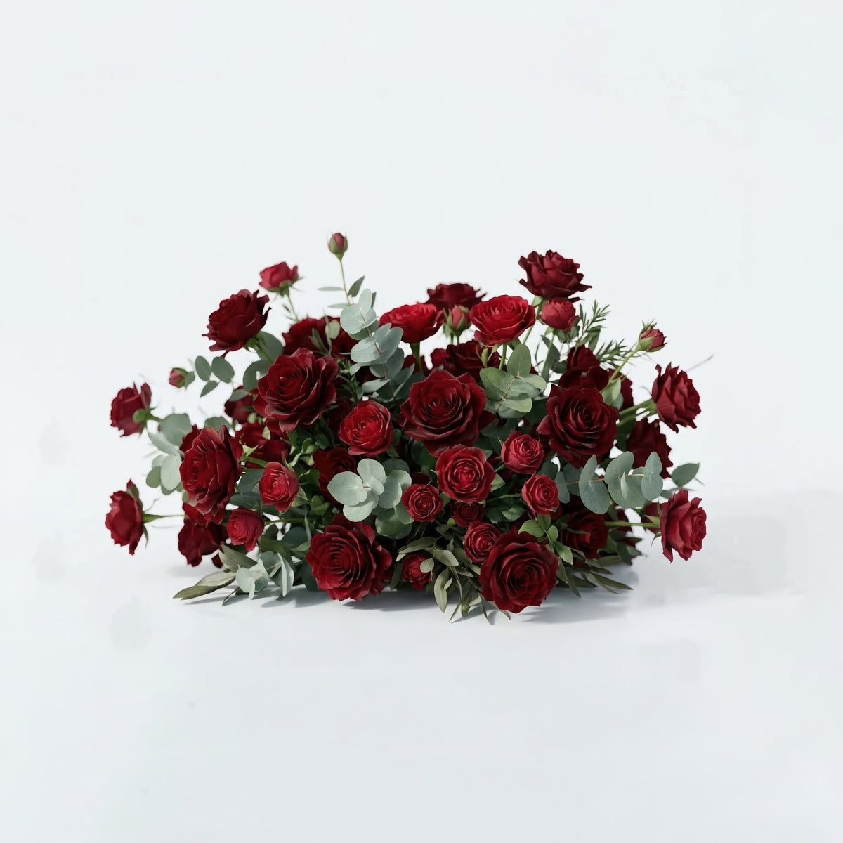 Orlisse: Vintage Burgundy Butterfly-Shaped Artificial Floral Wall for Luxury Wedding Decor Free Shipping