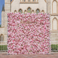 Pelin：5D Fabric Artificial Flower Wall Rolling Up Curtain Flower Wall Free Shipping