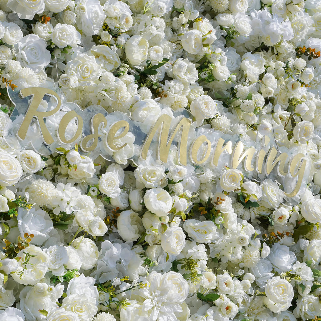 YaYa：5D Rose Morning Zipper flower wall Fabric Backdrop Artificial rolling up curtain flower wall Free Shipping