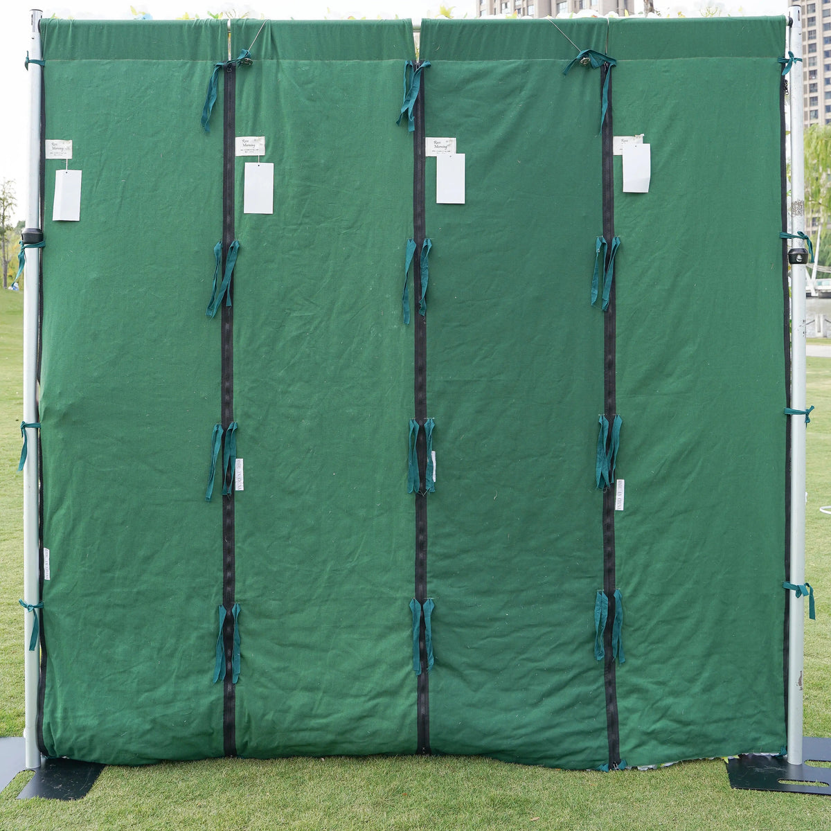 Feliz：4D Fabric Artificial zip up curtain flower wall 8ft*8ft Free Shipping