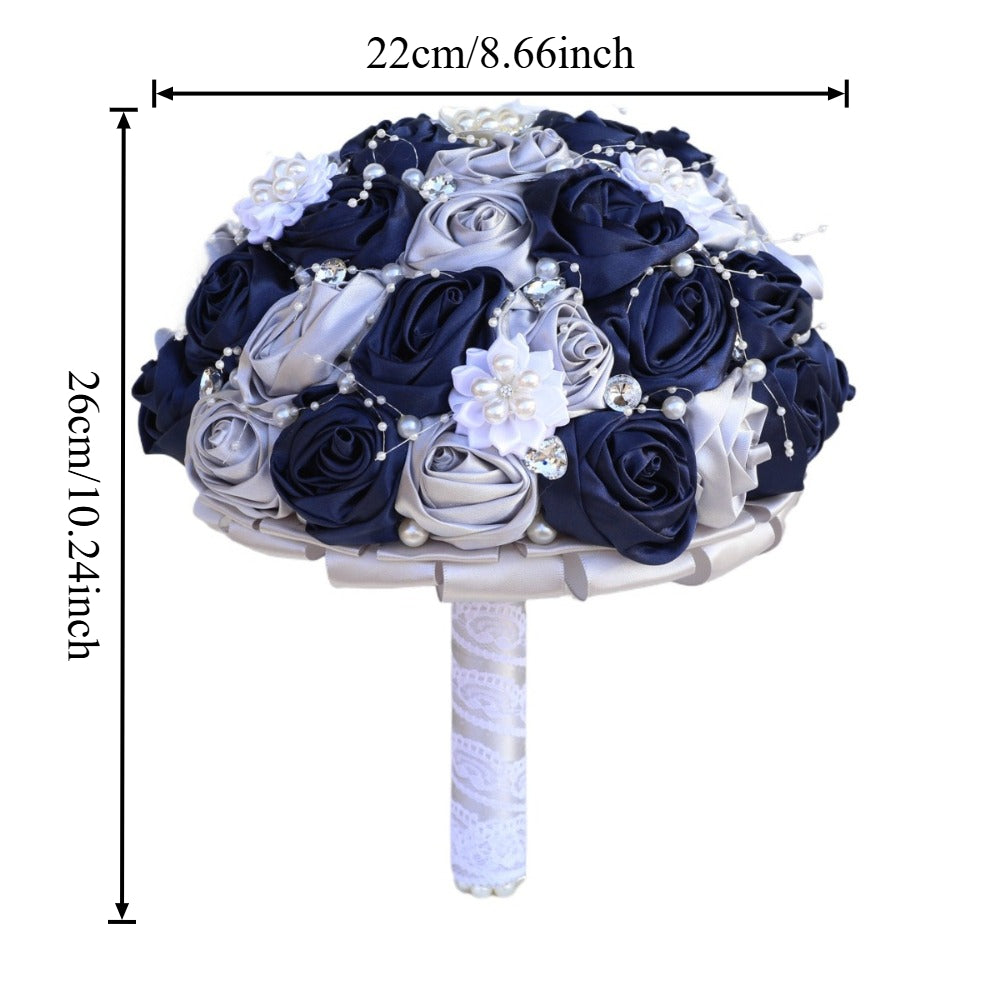 Wedding Supplies, Rhinestone Rose Swirl, Bride and Bridesmaid Hand Bouquet, W2023F-22