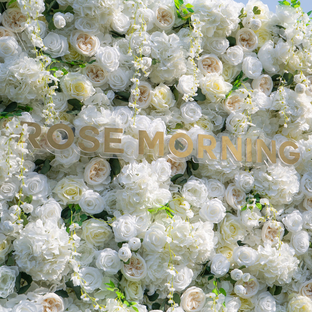 Eve 2025：5D Fabric Artificial rolling up curtain flower wall Free Shipping