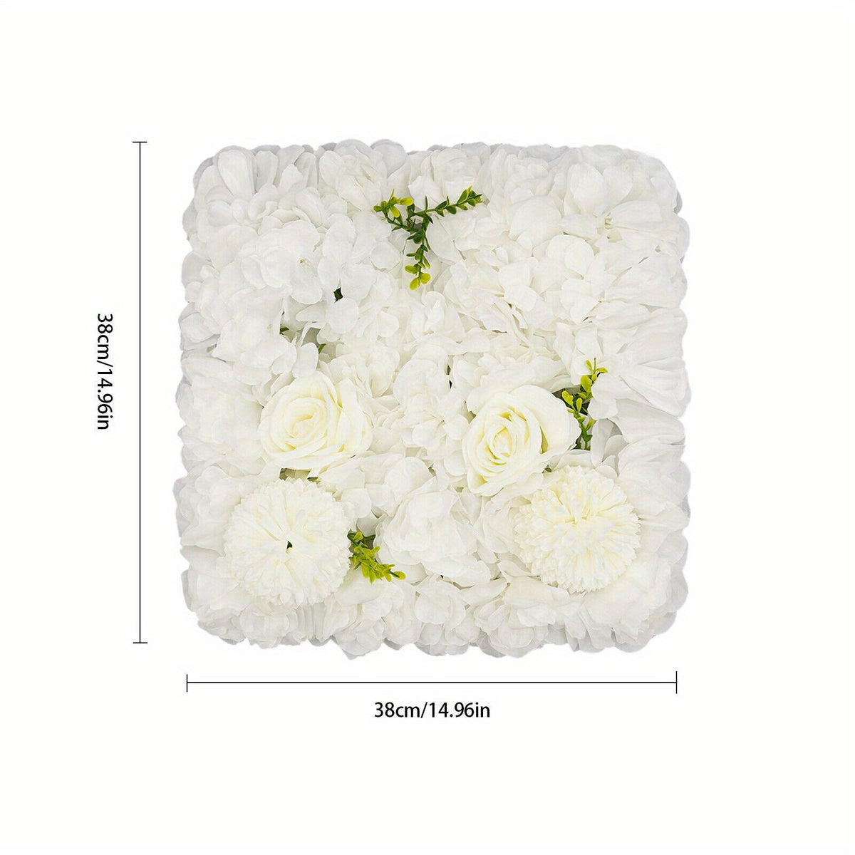 CNCEST 12pcs Flower Wall Panels, Artificial Flower Wall Panel, Suitable for Porch, Balcony, Garage, Terrace