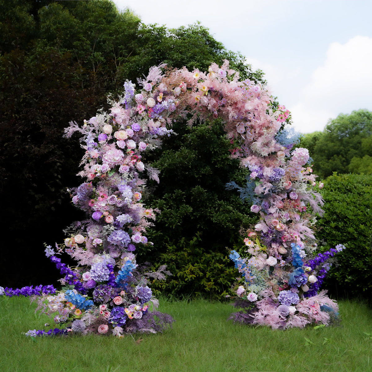 Future:2023 New Wedding Party Background Floral Arch Decoration Including Frame -R921 Rose Morning