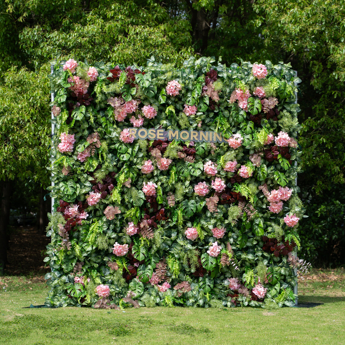 Giuliana：4D Fabric Artificial rolling up curtain flower wall Free Shipping