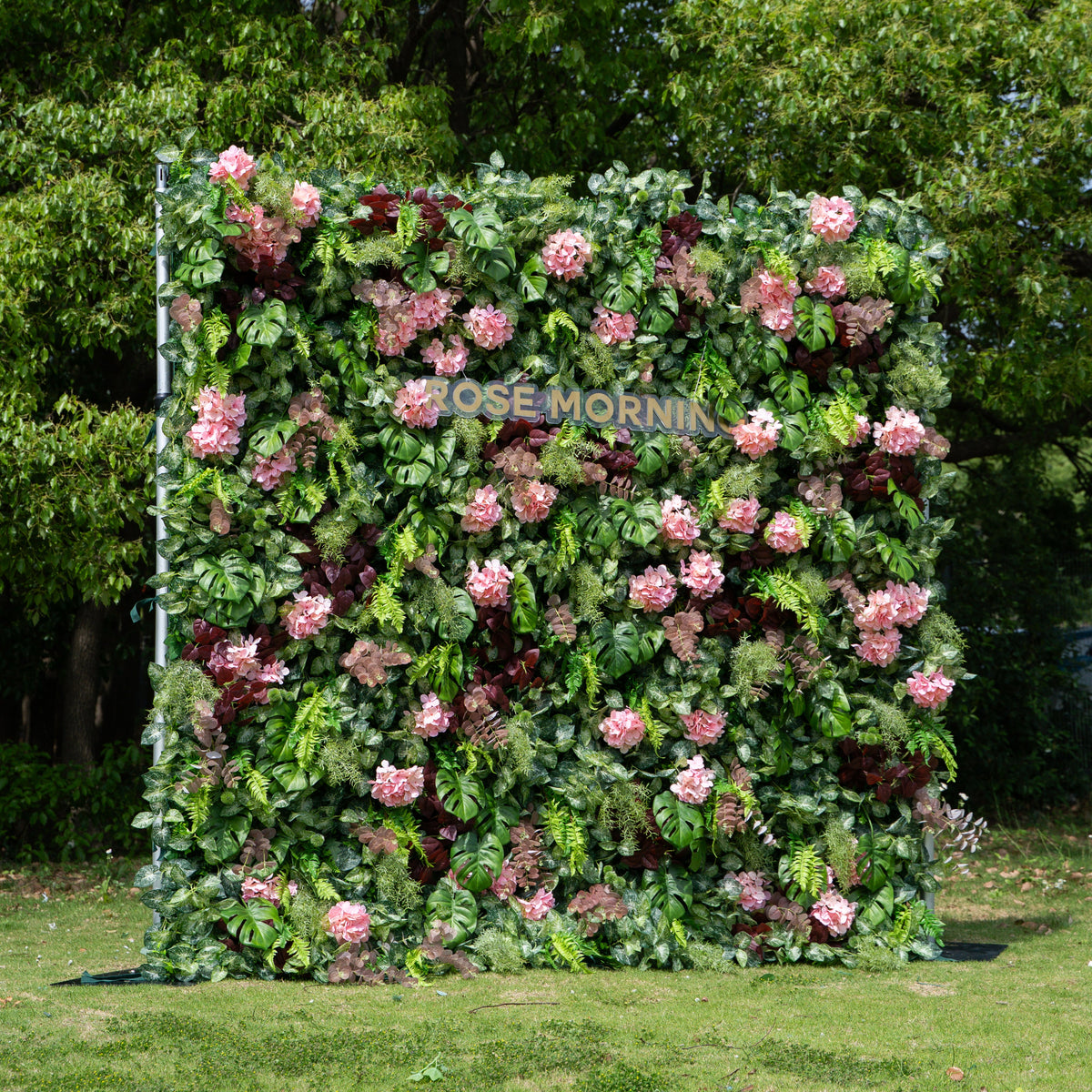 Giuliana：4D Fabric Artificial rolling up curtain flower wall Free Shipping