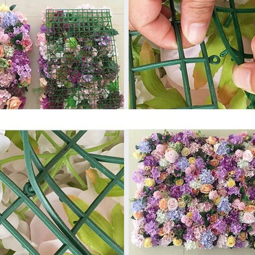 Turquoise Flower Wall For Wedding Photography Backdrop Bridal Shower Special Event Arrangement Decor Floral Panels 40*60cm