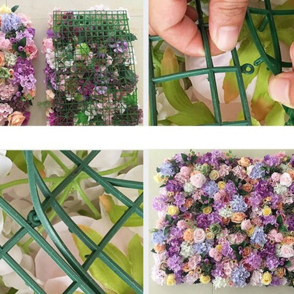Artificial Peony Rose Flower Wall  Bridal Shower Baby Shower Background For Romantic Photography Panels 15.75X23.62inch