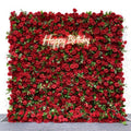 Red Rose Flower Wall, Wedding Backdrop, 8x8 foot, Event Decor, Flower Backdrop, Wedding Decor, Wall Panel, Wedding Flowers, Party Decor, 3D