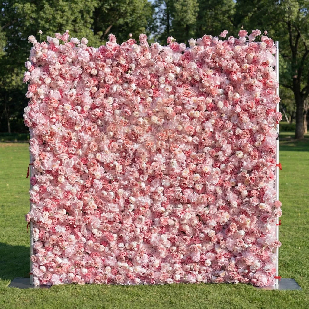 Pink Flower Wall Backdrop, Bride to Be Party Decor