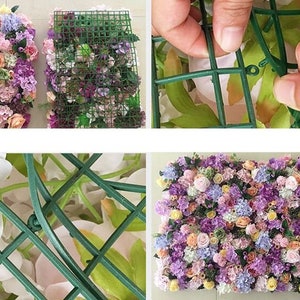 Beauty Flower Wall For Wedding Photography Backdrop Baby Shower Special Event Arrangement Decor Floral Panels 15.75x23.62inch