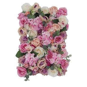 Beauty Flower Wall For Wedding Photography Backdrop Baby Shower Special Event Arrangement Decor Floral Panels 15.75x23.62inch