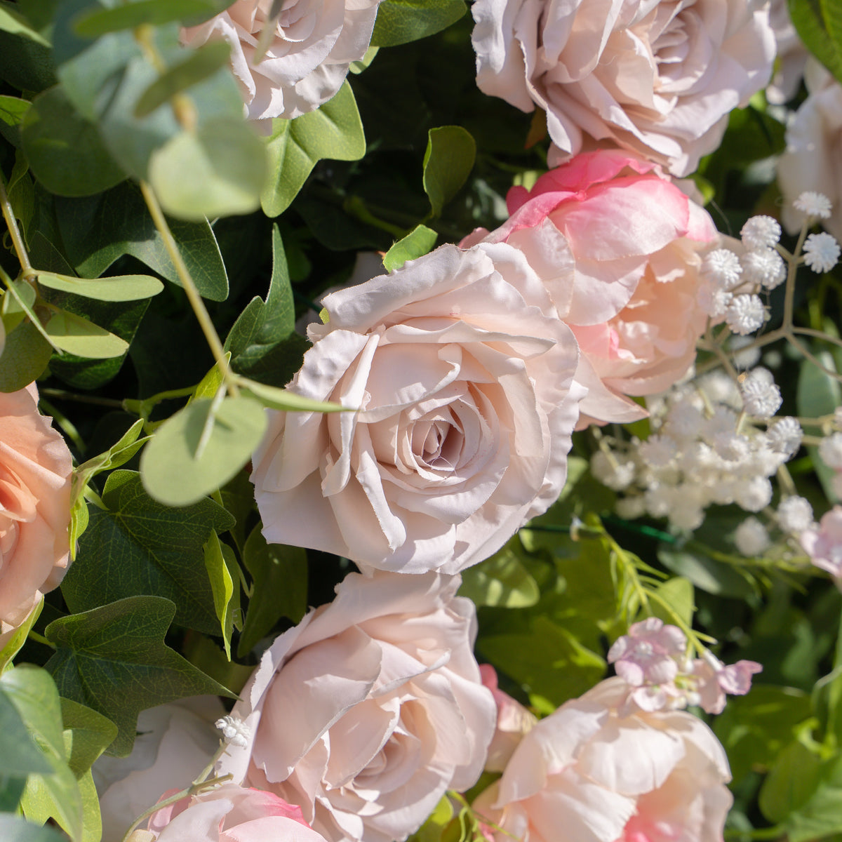 Joel：5D Fabric Artificial rolling up curtain flower wall (Ready to ship) Free Shipping
