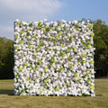 Lavinia：5D Fabric Artificial rolling up curtain flower wall Free Shipping