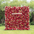 Litchi - Autumn Fall 5D Fabric Zip Up Flower Wall 8ft x 8ft for Wedding Party Event Backdrop Free Shipping