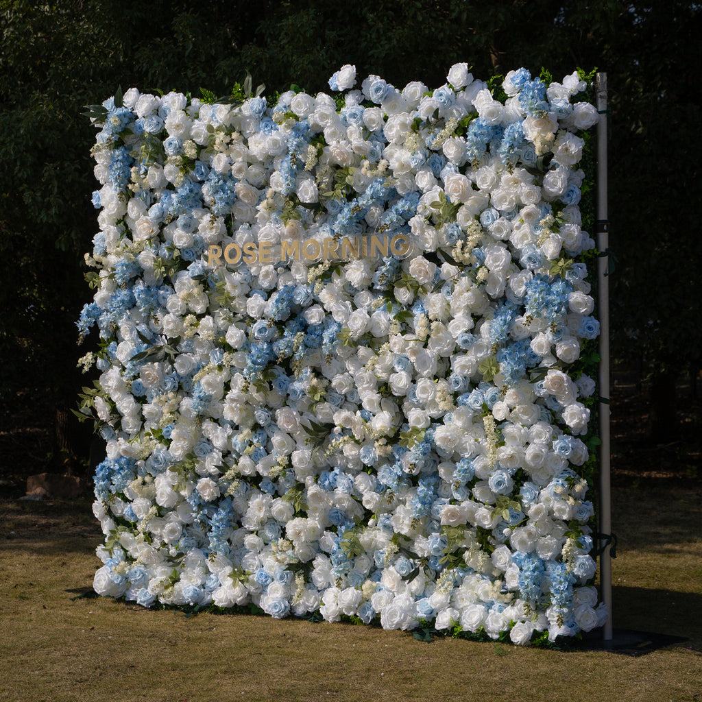 Loira ：Limited Custom Release Blue–white gradient Photogenic Full-bloom texture 8ft*8ft Free Shipping