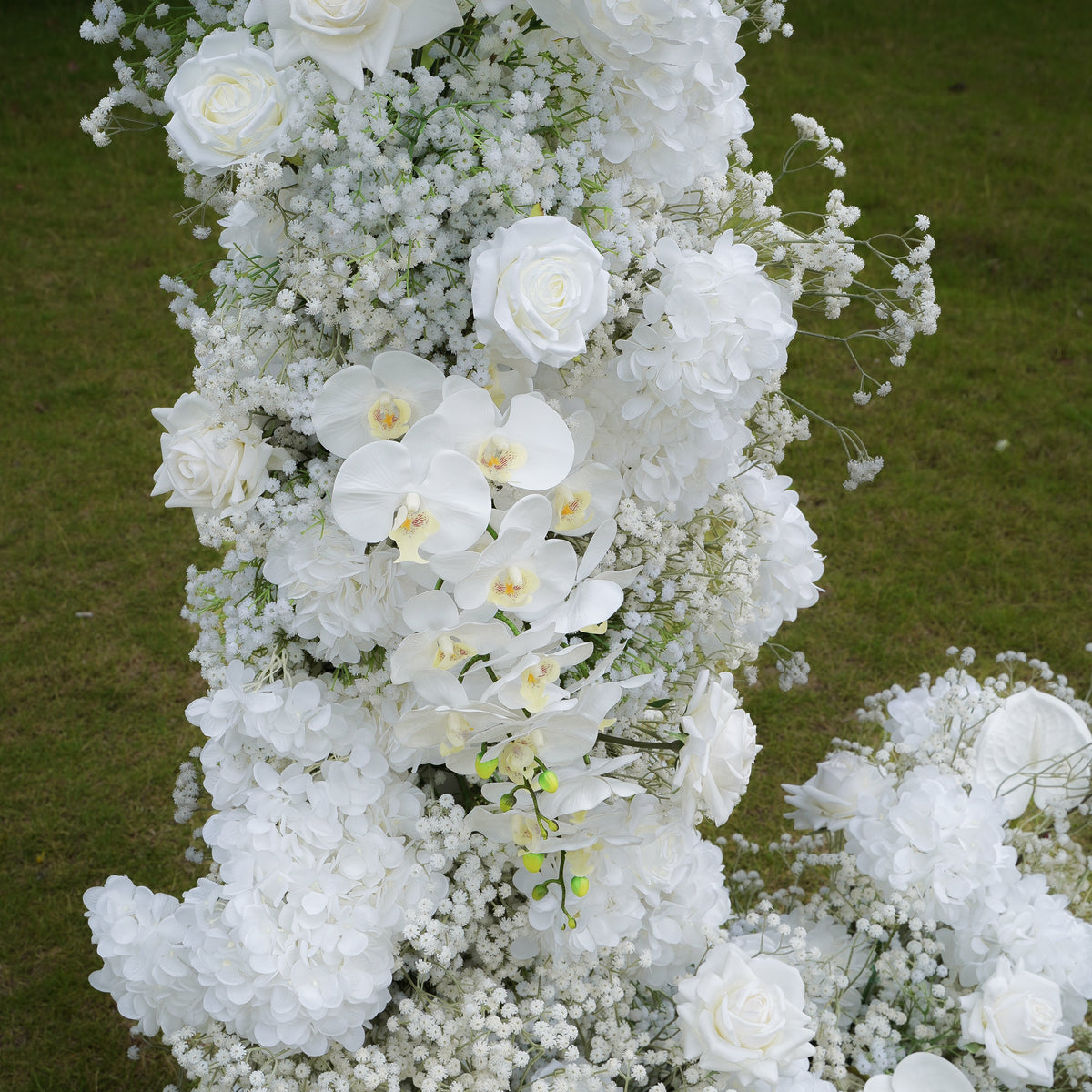 Maria:2023 New Wedding Party Background Floral Arch Decoration Including Frame -R891 Rose Morning