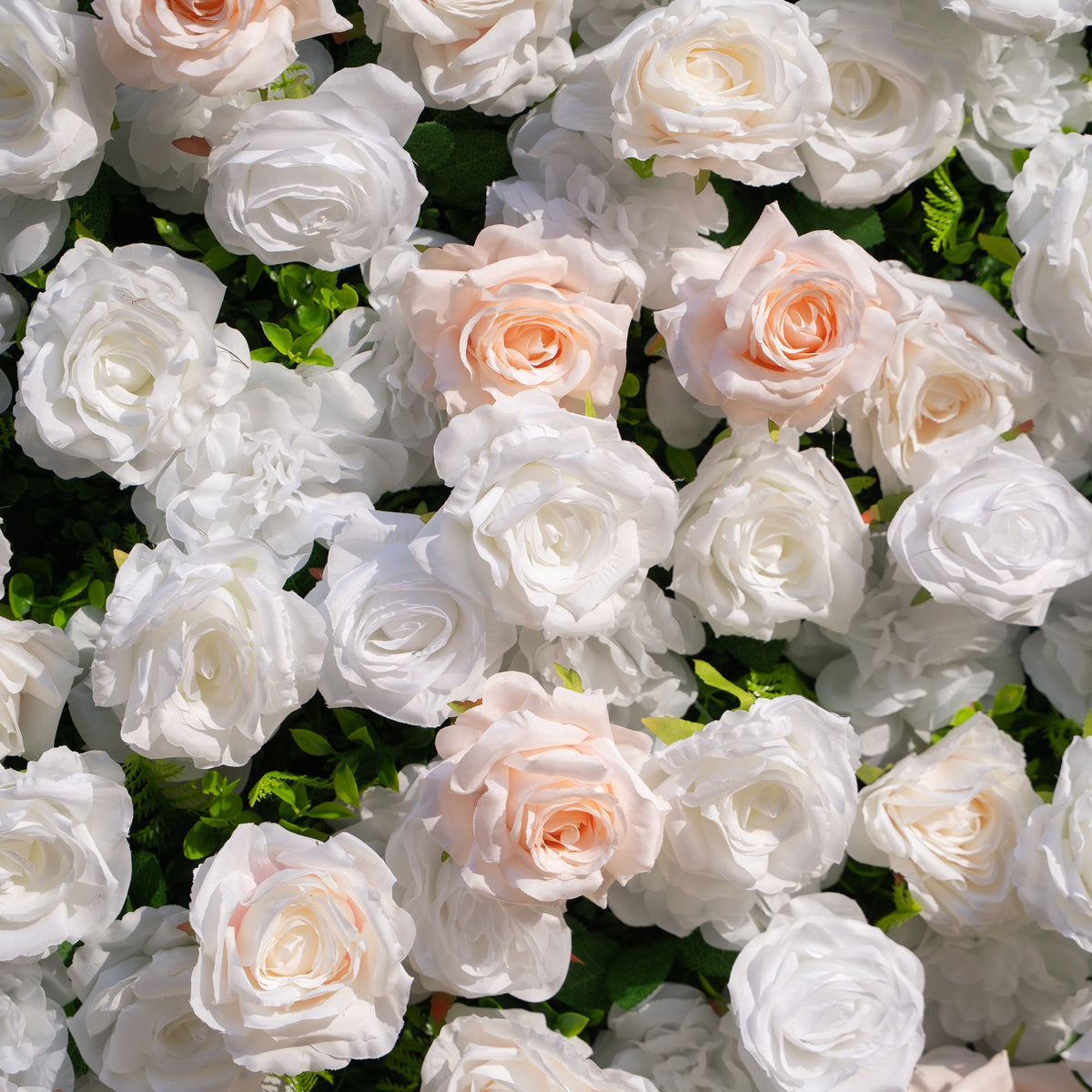 Nerina: 3D Elegant Ivory & Nude Silk Rose Flower Wall Roll Up Fabric Floral Curtain for Wedding Events Decor Free Shipping