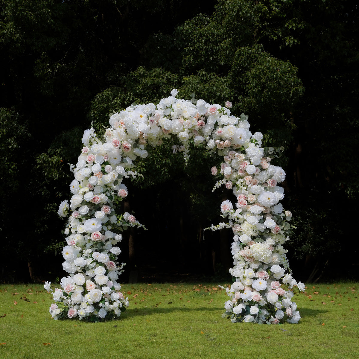 Noni：2023 New Wedding Party Background Floral Arch Decoration include Framet Rose Morning