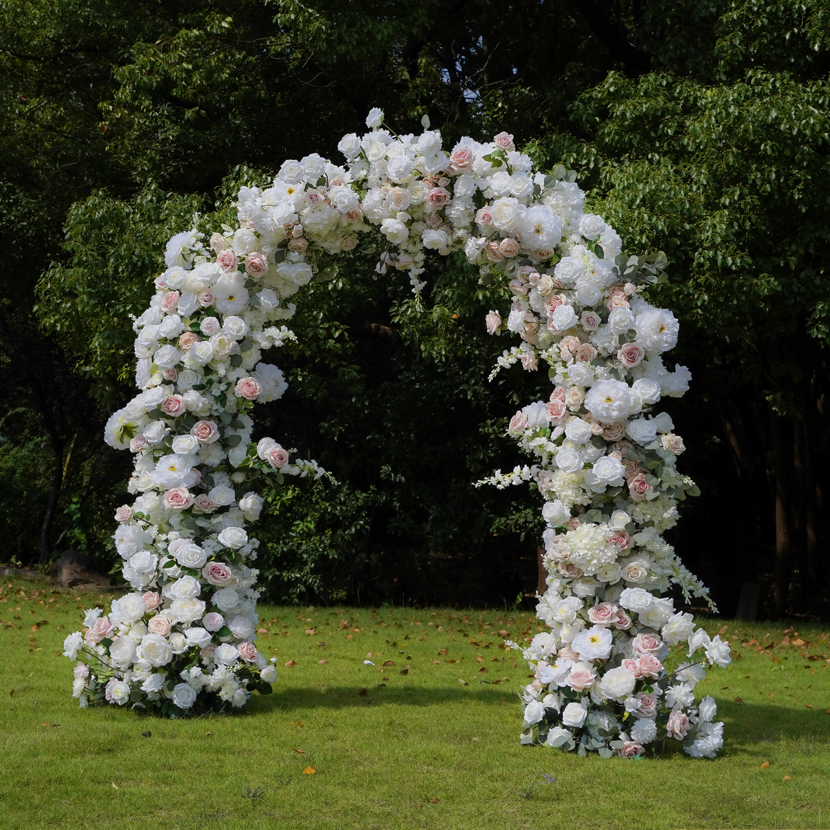 Noni：2023 New Wedding Party Background Floral Arch Decoration include Framet Rose Morning
