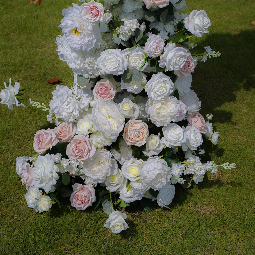 Noni：2023 New Wedding Party Background Floral Arch Decoration include Framet Rose Morning