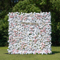Paisley：5D Fabric Artificial rolling up curtain flower wall (Ready to ship) Rose Morning