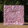Promise：3D Fabric Artificial rolling up curtain flower wall Free Shipping
