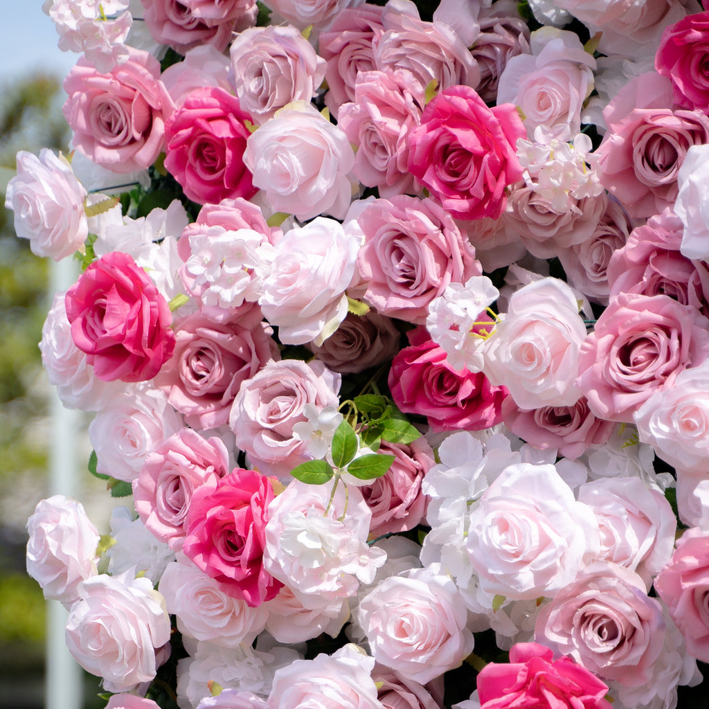 Rosalie：3D Fabric Artificial rolling up curtain flower wall Free Shipping