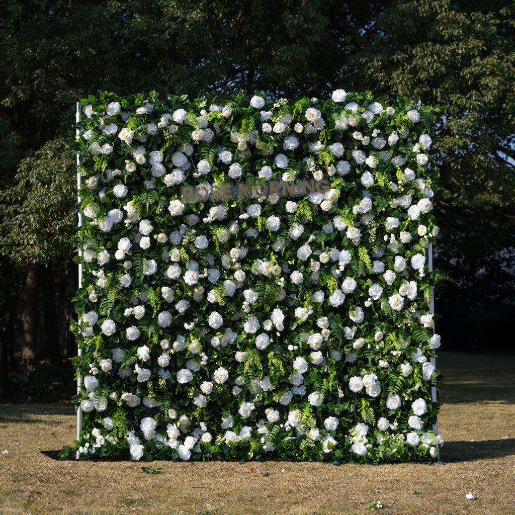 Sanna：5D Fabric Artificial rolling up curtain flower wall Free Shipping