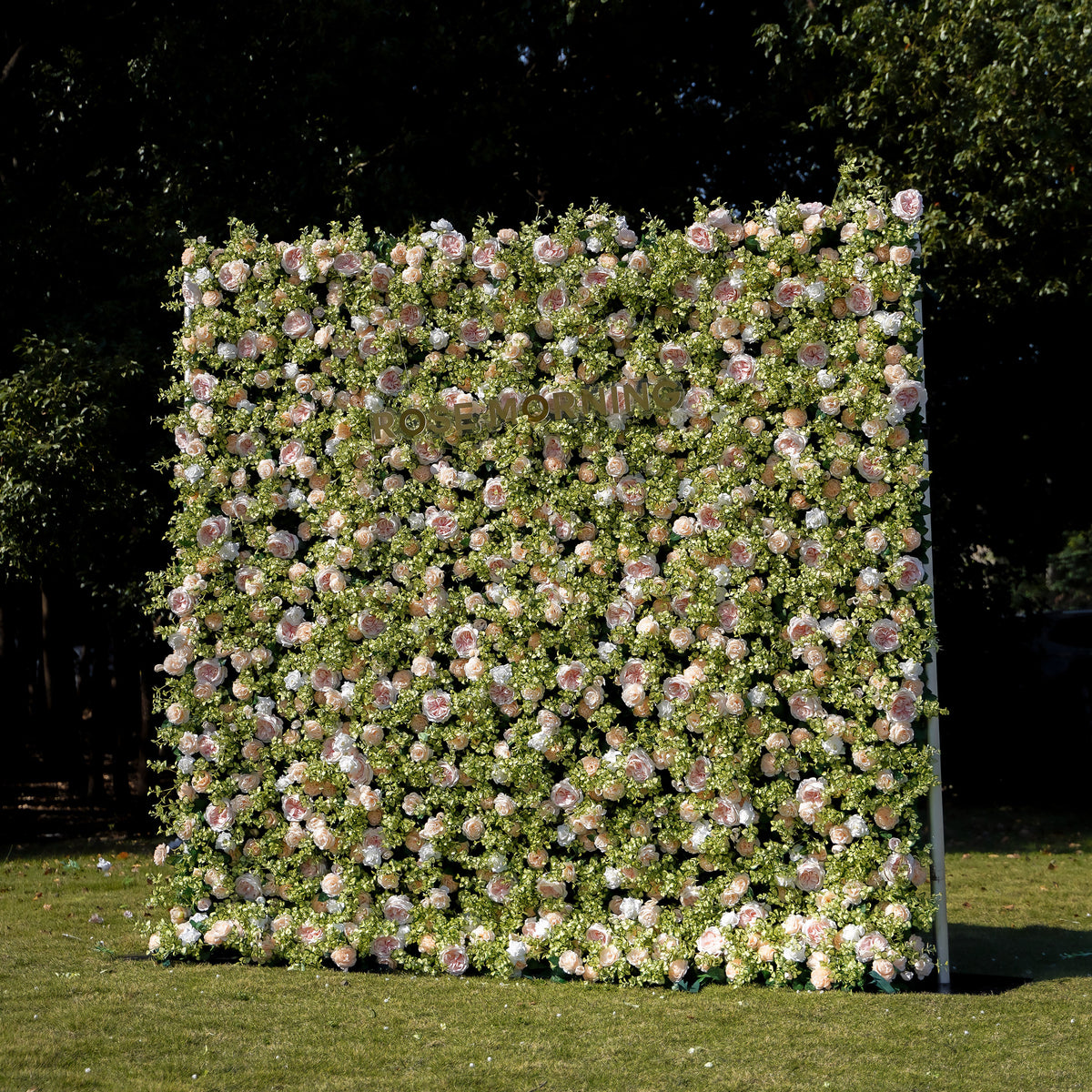 Scarlett 3D Fabric Artificial rolling up curtain flower wall Rose Morning